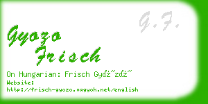 gyozo frisch business card